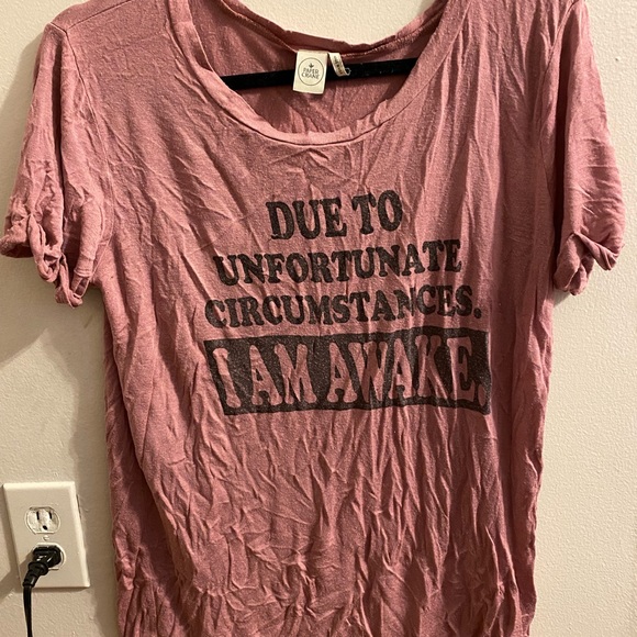 Large sleep shirt “due to unfortunate circumstances I am awake” - Picture 1 of 2